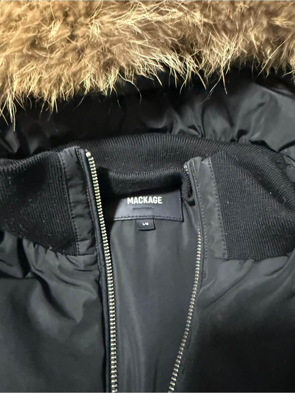 Women’s black Mackage jacket - Picture 3 of 5